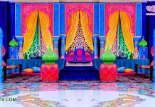 Muslim Walima Heena Party Stage Decoration