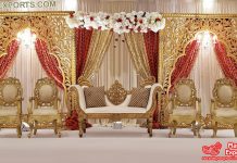 Royal Wedding Bridal Sofa Chairs Set