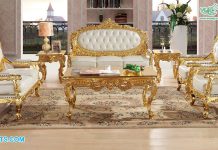 Top Quality Gold Finish Livingroom Furniture
