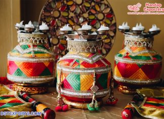 Traditional Village Theme Phulkari Wedding Jaggo