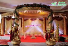 Traditional Wedding Decorative Golden Mandap