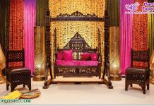 Traditional Wedding Wooden Handicraft Swing Set