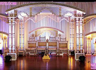 White Palace Mandap for Asian Weddings