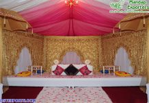 Beautiful Arch Style Heavy Embroidered Backdrops
