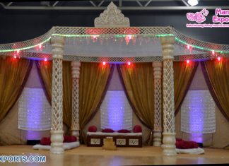 Beautiful Hexagon Style Hindu Wedding Mandap