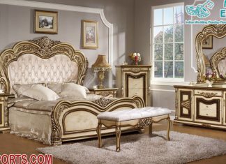 Classic Design Wooden Bedroom Furniture Set