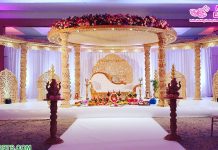Decorated Indian Wedding Ceremony Mayuri Mandap