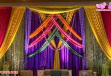 Fabulous Wedding Sangeet Stage Backdrop Curtains