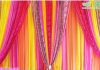 Fancy Colorful Mehndi Stage Backdrop Curtains Fancy Colorful Mehndi Stage Backdrop Curtains