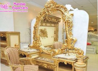 French Style Queen Dressing Table For Bedroom