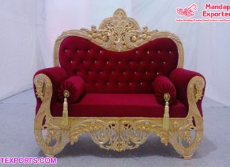 Glamorous Wedding Bride Groom Love Seat