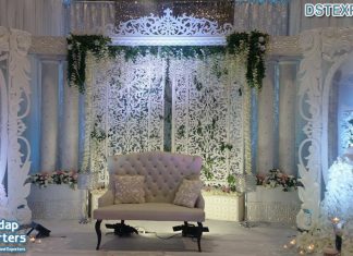 Gorgeous Winter Theme Wedding Stage