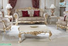 Indian Solid Wood Living Room Sofa Set