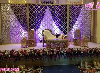 Lovely Candle Back Walls For Reception Stage