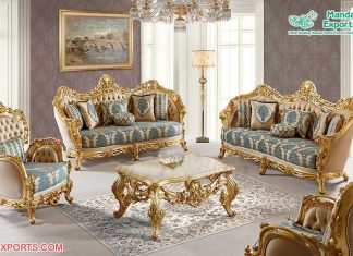 Luxurious European Style Living Room Sofa Set Luxurious European Style Living Room Sofa Set