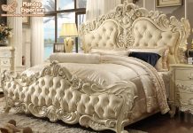 Luxurious Mat Finish Victorian Style Bed