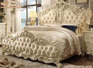 Luxurious Mat Finish Victorian Style Bed