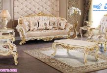 Luxury Solid Wood Living Room Furniture Set