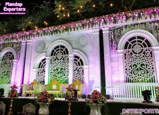 Magical Wonderland Wedding Window Stage Setup