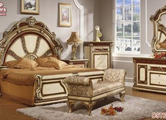 Solid Teak Wood Victorian Bedroom Set