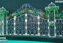 Wholesale Wrought Iron Wedding Arch Panel