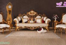 Classic Hand Carved Wooden Livingroom Sofa Set
