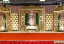 Classic Gold Stage for Srilankan Weddings
