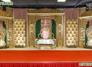 Classic Gold Stage for Srilankan Weddings