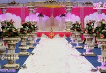 Designer South Wedding Crystal Lotus Mandap