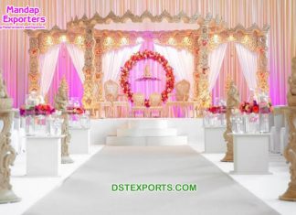 Designer Wooden Mayuri Wedding Mandap Set Designer Wooden Mayuri Wedding Mandap Set