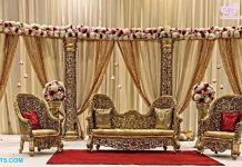 Hindu Wedding Event Half Moon Stage Decoration