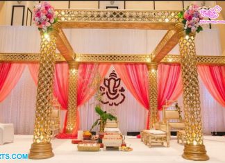 Luxury High Quality Gold Wedding Mandap