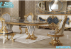 Luxury Italian Style Dining Table Chair Set