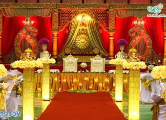 Rajwadi Wedding Event Stage Decoration