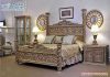 Solid Teak Wood Carving Queen Bed For Home