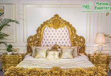Traditional Double King Size Handmade Bed