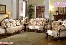 Victorian Style Teak Wood Livingroom Furniture