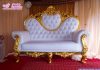 Wholesale Price White Gold Bridal Couch