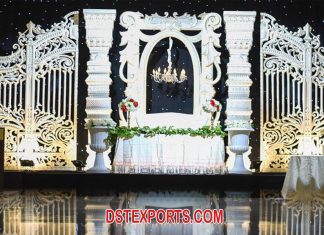 Canadian White Wedding Night Stage Decoration