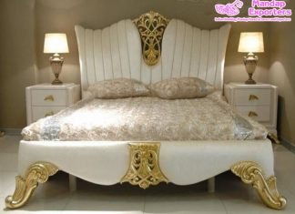 Classic New Style Upholstered Double Bed