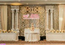 Contemporary Western Wedding Grand Stage Setup