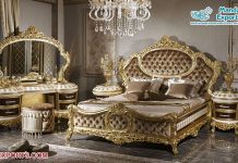 Empire European Teak Wood Bedroom Set