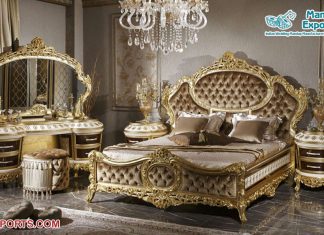 Empire European Teak Wood Bedroom Set