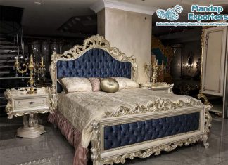 Hand Carved Teak Wood Concept Bedroom Set