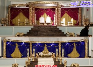 Indian Gold Carving FRP Wedding Mandap Indian Gold Carving FRP Wedding Mandap