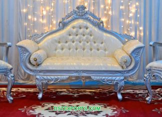 Indian Wedding Bride Groom LoveSeat & Chairs