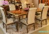 Italian Style 7 Pieces Dining Table Set