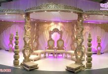 Majestic Heart Shape Wooden Wedding Mandap Majestic Heart Shape Wooden Wedding Mandap