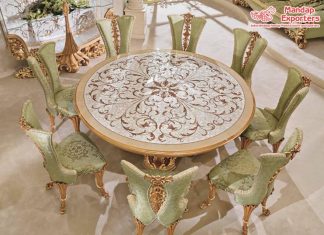 Modern Italian Round Dining Furniture Set