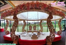 Modern Peacock Style Hindu Wedding Mandap